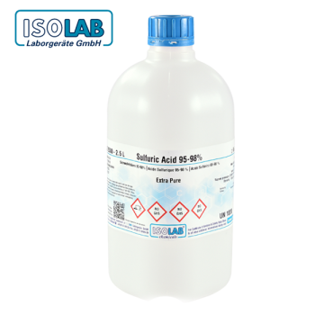 ISOLAB 970.022.2500 Sulfuric Acid 95-98 %, Extra pure CAS No.: 7664-93-9 2.5 L