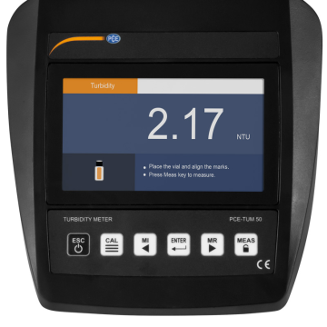 PCE TUM50 Renk Ölçer (Bulanıklık Ölçer) | 0... 2000 NTU  / 0... 500 EBC / 0... 9999 ASBC
