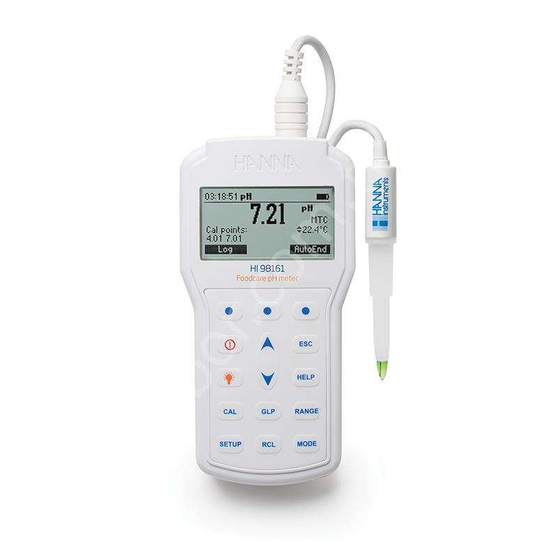 HANNA HI98161 Gıda pH Metresi  FSMA Onaylı    -2.0 pH... +20.0 pH