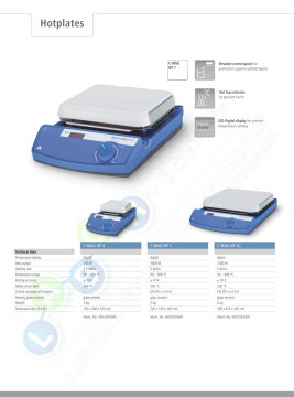 IKA C-Mag Hp 4 IKAtherm ® Isıtıcı Tabla  (Hot Plate) 250 W/ 500 °C