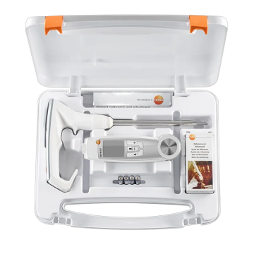 Testo 270 BT + 104-IR BT Kızartma Yağı Kalite ve Sıcaklık Ölçüm Seti HACCP, NSF %0.0... %40.0 TPM / -40… +200 °C