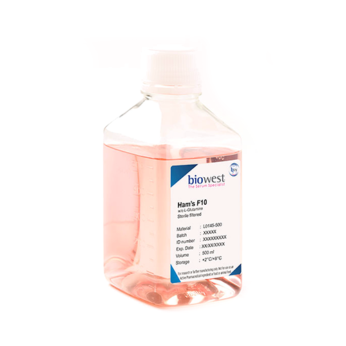 biowest L0145 Ham's F10 w/o L-Glutamine 500 mL