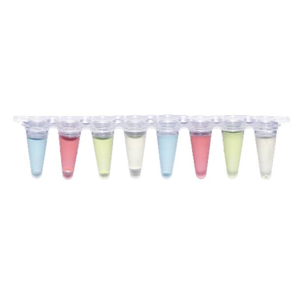 ISOLAB qPCR Şeridi Tüpü 8 Şeritli- Şeffaf - Demonte Düz Kapaklı - 0,2 mL - 120 Adet/Koli