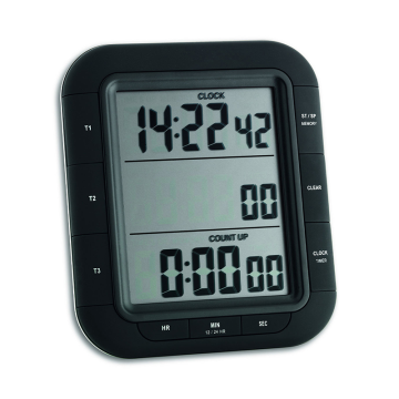 TFA 38.2023 “TRIPLE TIME XL” Eş Zamanlı 3'lü Geri Sayıcı 19 saat 59 dakik, 59 saniye