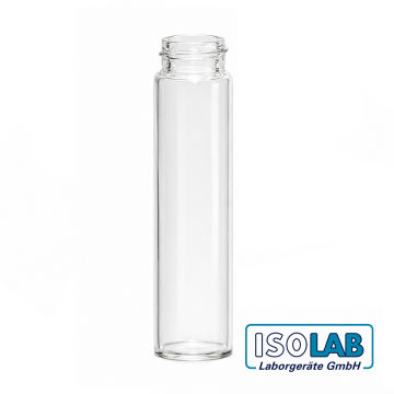 ISOLAB Vial - Vida Kapak - Kapaksız ve Septasız - N20 - 22 ml - 22,7 x 86 mm - Amber - 100 Adet / Paket