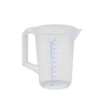 Kartell Plastik Kulplu Beher Mavi Baskılı 50 ml