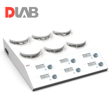 DLAB MS-M-S6 6 Bölmeli Dijital Manyetik Karıştırıcı LCD 200... 1500 rpm / 6 x 3 L