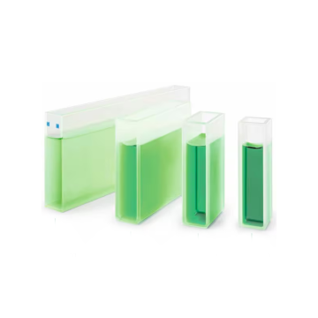 ISOLAB Spektrofotometre Küveti - ES Kuvars - Makro - 12,5 x 12,5 x 45 mm - 3,5 mL - 1 Adet/Paket
