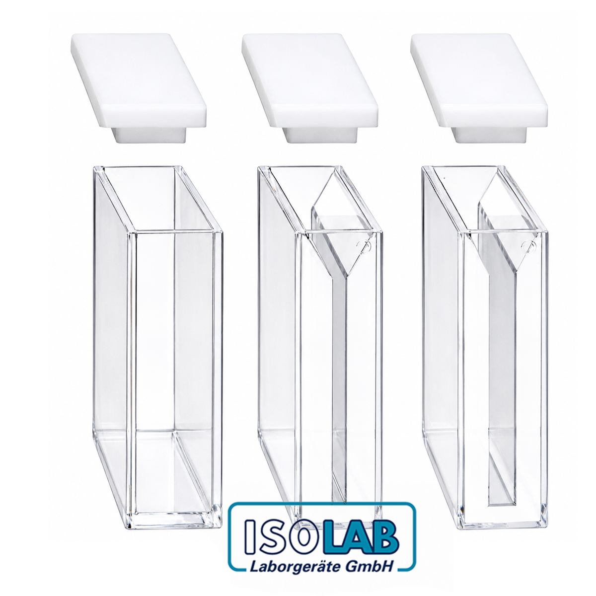 ISOLAB Spektrofotometre Küveti - ES Kuvars - Yarı Mikro - 12,5 x 52,5 x 45 mm - 7,0 mL - 1 Adet/Paket