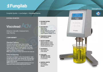 Fungilab Adv L Rotasyonel Viskozimetre   1 - 2.000.000 Cp/0.3 - 100 Rpm