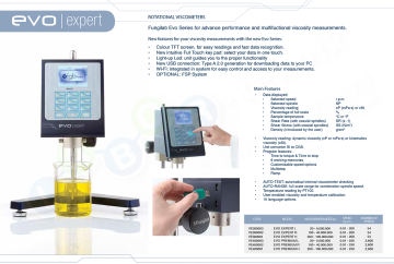 Fungilab Evo Expert R Rotasyonel Viskozimetre  100 - 40.000.000  Cp/0.01 - 200 Rpm