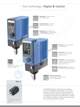 IKA Eurostar 60 Dijital Mekanik Karıştırıcı 40L/2000 Rpm/60 Ncm