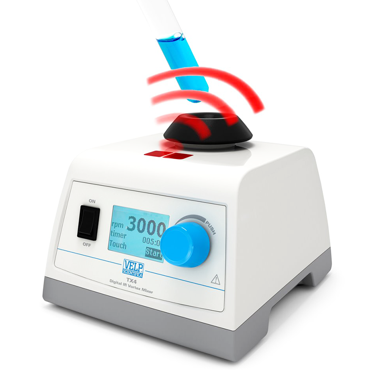 Velp TX4 Digital Vortex Mixer With Ir Sensor Vorteks 3000 rpm