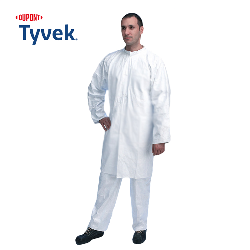 DuPont™ Tyvek® 500 Labcoat PL30NP XXL Laboratuvar Önlüğü Çıtçıtlı Kategori III, PB[6], EN 14126