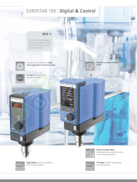 IKA Eurostar 100 Dijital Mekanik Karıştırıcı 100 L/1300 rpm/100 Ncm