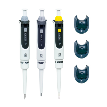 BRAND MICRO Transferpette® S Ayarlanabilir Otomatik Pipet Seti  0,1-1 µL, 0,5-10 µL ,10-100 µL Pipetler ve Askıları ile Komple