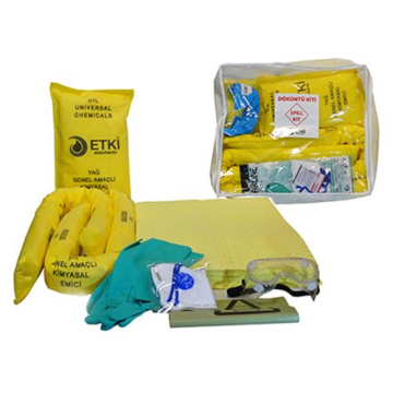 Etki Absorbents Kt-Oto65L-Kim Taşınabilir Kimyasal Dökülme Kiti 65 L