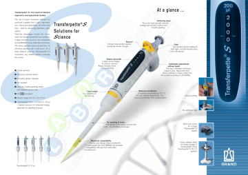 BRAND 705828 Transferpette® S 50 µL Sabit Hacimli Otomatik Pipet
