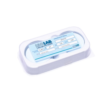 ISOLAB Membran Filtre - Gözenek Büyüklüğü 0,45 µm - 47 mm Çap - Rejenere Selüloz - 100 Adet/Paket