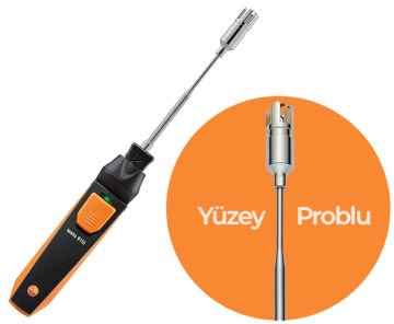 Testo 915i Termometre Yüzey Problu Akıllı Telefon ile Kullanılabilen -50... +350 °C