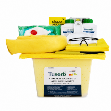 TUSORB KDK-02 Kimyasal Döküntü Acil Durum Kiti (Chemical Spill Kit)