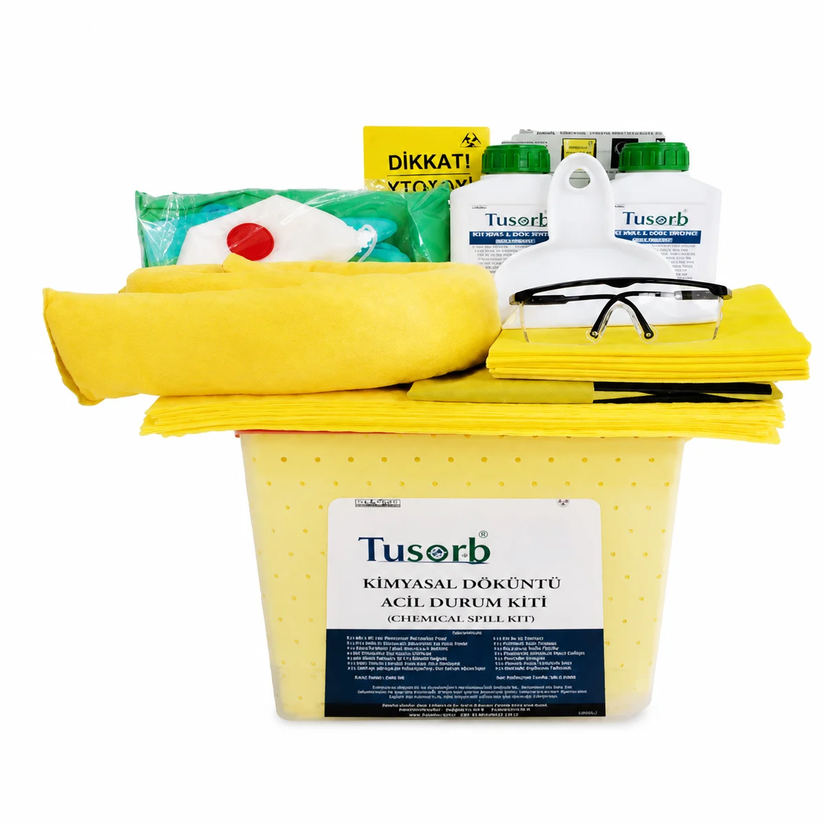 TUSORB KDK-02 Kimyasal Döküntü Acil Durum Kiti (Chemical Spill Kit)