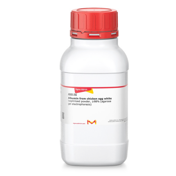 Sigma-Aldrich A5503 Albumin from chicken egg white lyophilized powder, ≥98% (agarose gel electrophoresis) CAS No.: 9006-59-1 50 gr