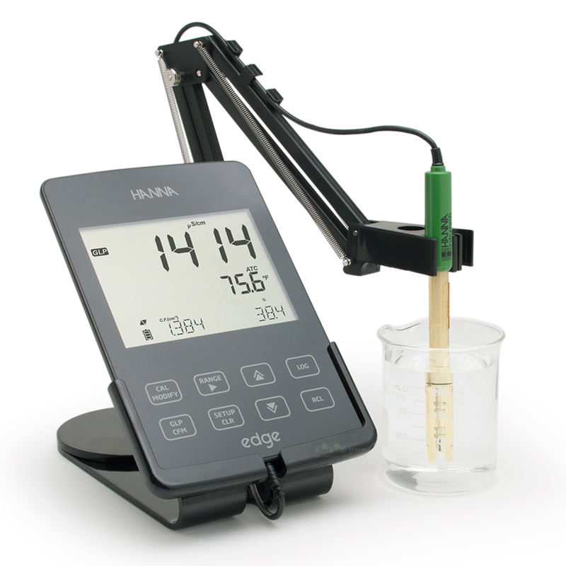 HANNA HI2030-02 Edge® EC/TDS/Tuzluluk Ölçer HI763100  İletkenlik Probu İle