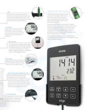 HANNA HI2030-02 Edge® EC/TDS/Tuzluluk Ölçer HI763100  İletkenlik Probu İle