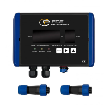 PCE WSAC 50-110 Rüzgar Hızı Ölçer Anemometre ISO Sertifikalı 0... 50 m/sn / 0.1 m/sn