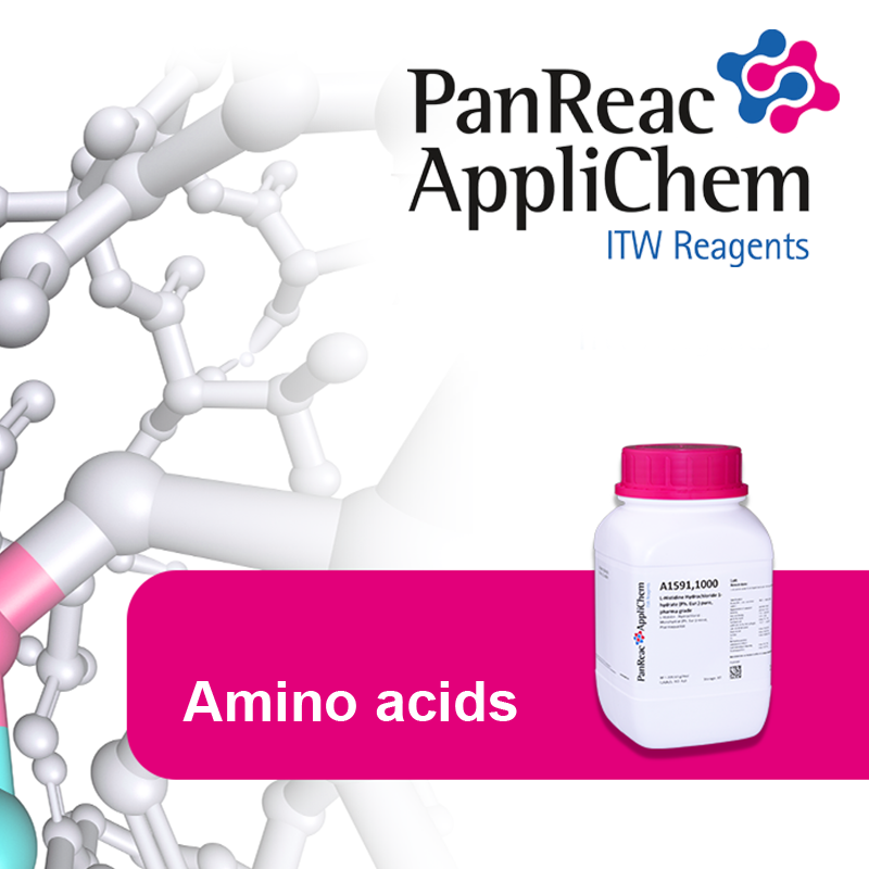 PanReac AppliChem A3733 L-Histidine Hydrochloride 1-hydrate BioChemica Assay (GC): min. 99 % 100 gr