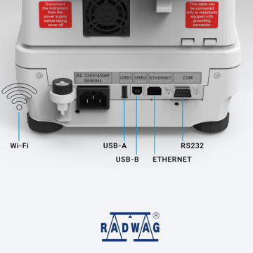RADWAG MA 50.X7.IC.A.WH Nem Tayin Cihazı 50 gr / 1 mg / 160 °C