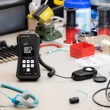 PCE LMD 5 Işık Şiddeti Ölçüm Cihazı 1000... 400.000 Lux / 0.0... 999.9 Lux / 1000... 400.000.fc / 100... 900 fc / 0.00... 99.00 fc