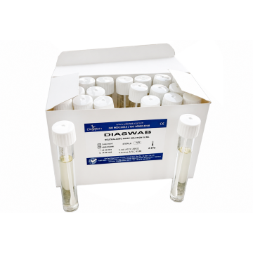 DiaSwab Half Fraser Broth Dilüsyonlu Pamuklu Numune Alma Çubuğu 10 ml / 20 adet