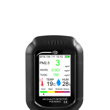 PCE RCM 8 Hava Kalitesi Ölçer PM1.0, PM2.5, PM10, Formaldehit, TVOC, Sıcaklık, Nem ölçümü